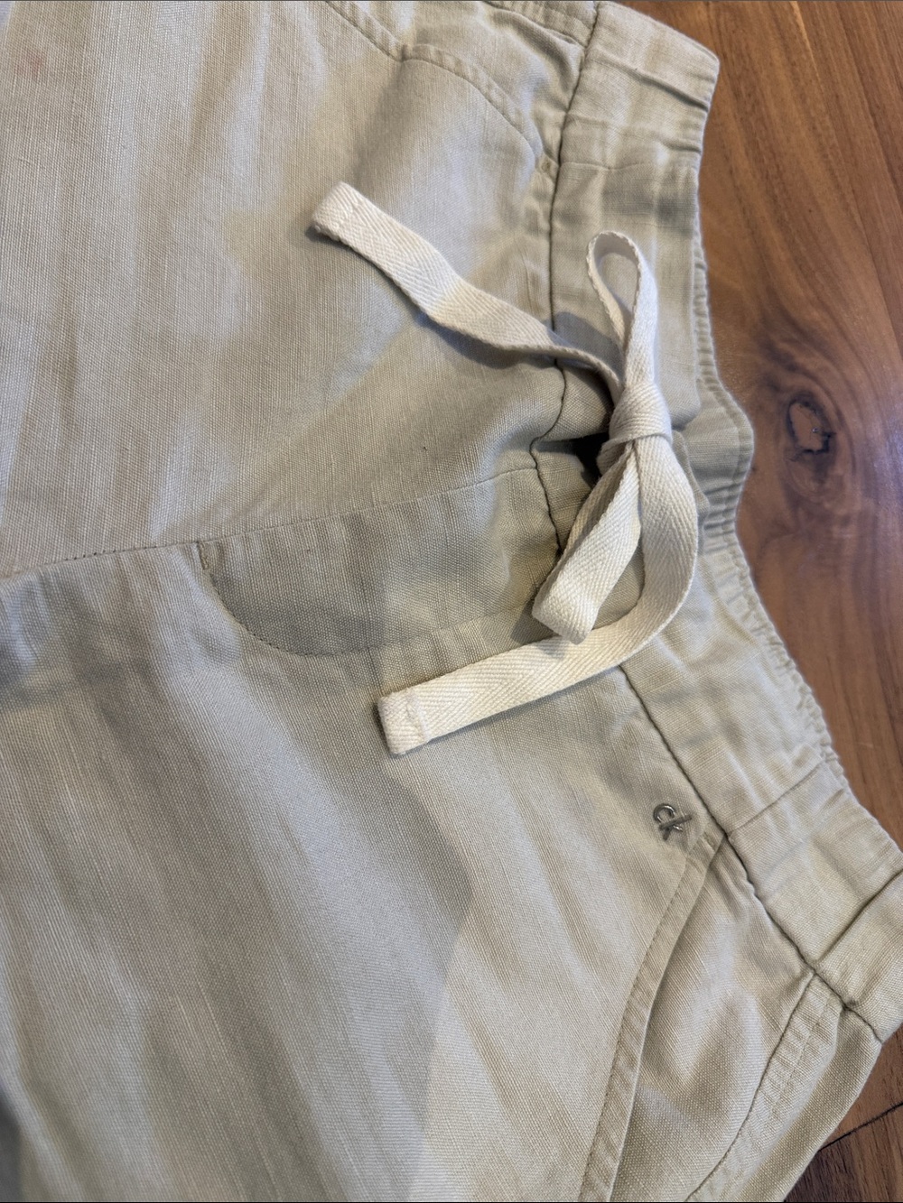 Calvin Klein Beige Drawstring Women’s Shorts